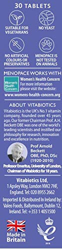Vitabiotics Menopace Night Tablets 30 Capsules