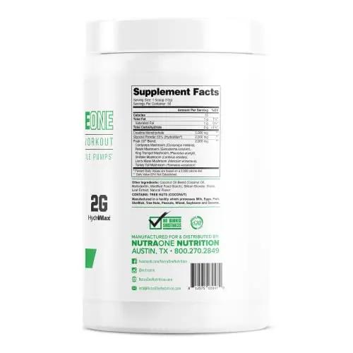 PerformanceOne Best Stimulant-Free Pre Workout Powder by NutraOne for Women and Men —Powerful Nitric Oxide Pre Workout, Non-Stimulant W/ PeakO2Ⓡ, Creatine Monohydrate & HydromaxⓇ (30 Servings)