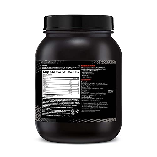 GNC AMP Sustained Protein Blend | Targeted Muscle Building and Exercise Formula GNC