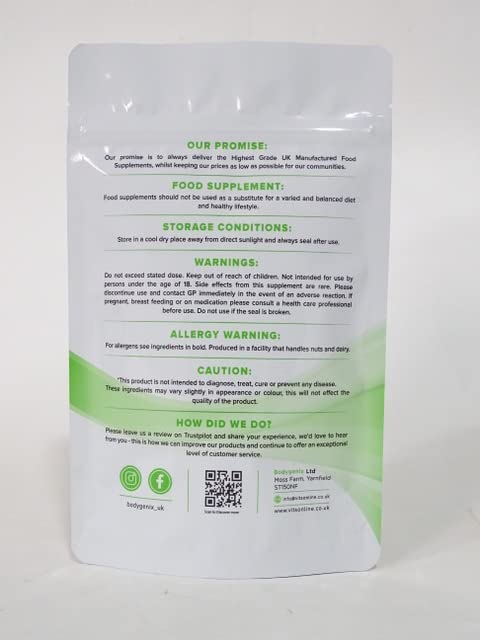 Bodygenix Rutin 500mg Tablets CAPILLARIES, VARICOSE Veins, Hemorrhoids Veg Friendly - UK Made (120) 4 Month Supply Bodygenix