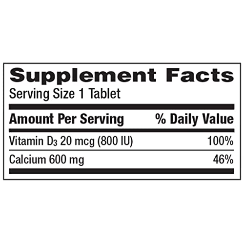 Caltrate 600 Plus D3 Calcium and Vitamin D Supplement Tablets, Bone Health Supplements Caltrate