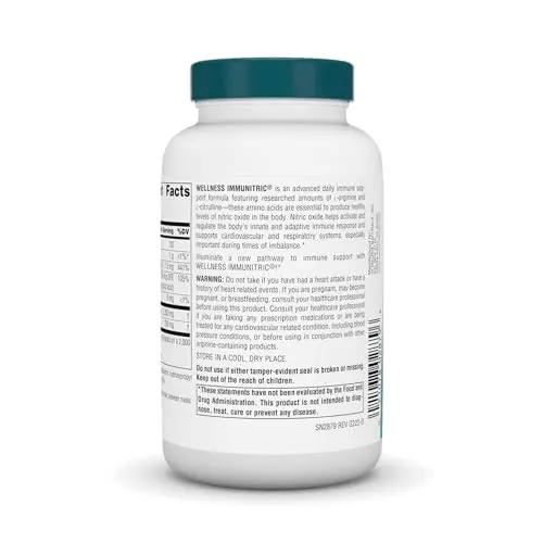 Source Naturals Wellness Immunitric, Nitric Oxide Builder for Immune System Support* - 90 Tablets