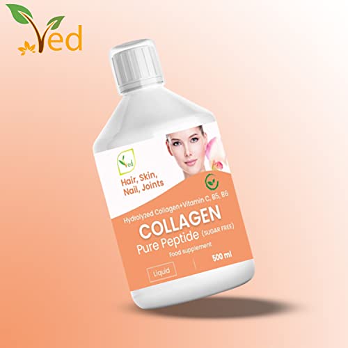 Liquid Collagen Peptides Supplement, Faster Absorption Dietary Hydrolyzed Drink Ved