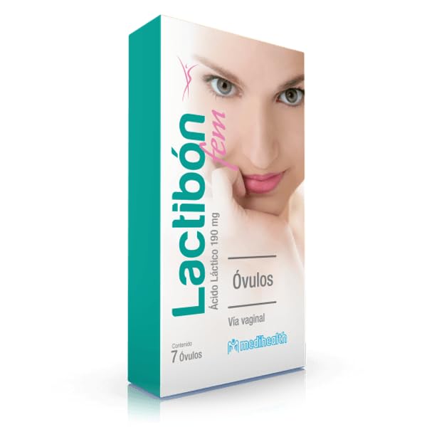 Lactibon Fem Ovulos Original Used on The Treatment of Infection, Box with 7 Unit of 190 mg Generic
