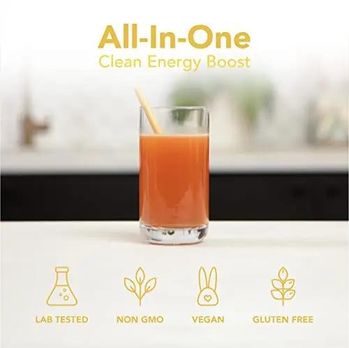 ENVEED SUPERFOOD Active | Natural Caffeine and Adaptogen Pre Workout Powder — Yerba Mate, Green Coffee Beans & Himalayan Pink Salt | Sustained Energy Levels with No Jitters or Crash — 20 Servings