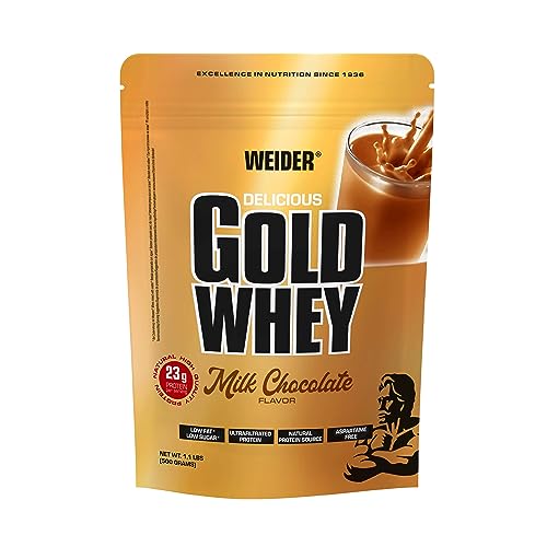 Weider Gold Whey (500g) Milk Chocolate Flavour. Ultrafiltrated Proteins from 100% Whey Protein