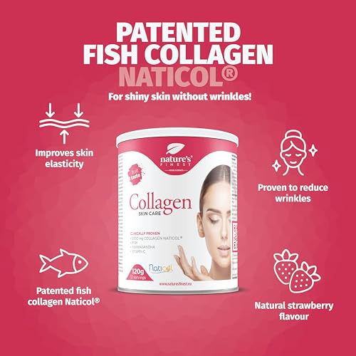 Nature's Finest by Nutrisslim Collagen Skincare | Fish Collagen Powder Naticol (5000mg) with MSM, Vitamin C, Ashwagandha Nature's Finest by Nutrisslim