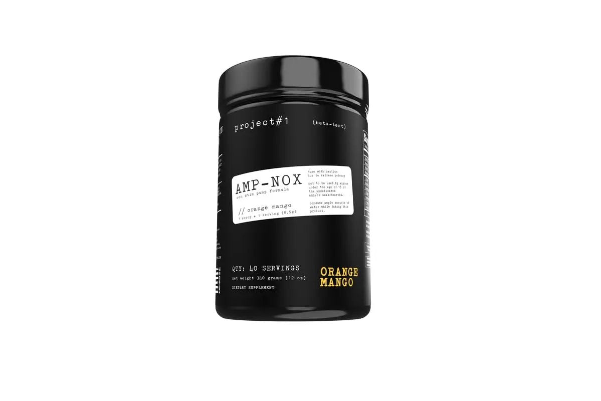 Project #1 AMP-NOX: Pre & Post Workout Powder to Boost Focus & Pump | Energizing