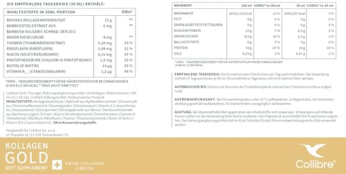 Collibre® Collagen Gold 10000mg 15 x 30ml Strong Liquid Drink Collibre