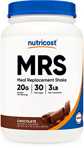 Nutricost Meal Replacement Shake Powder (Chocolate), 30 Servings - Protein, Non-GMO