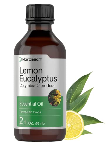 Lemon Eucalyptus Essential Oil | 2 oz | for Massage, Bath, Diffuser, DIY Projects & More