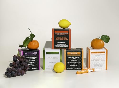 ProNutriWorld Marine Collagen Peptides Shots, Hyaluronic Acid and CoQ10 ProNutriWorld