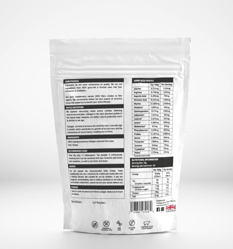 Carnivore Go Grass Fed Bovine Collagen Powder - 400g Hydrolysed Type 1 & 3 Carnivore Go