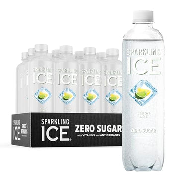 Sparkling Ice, Lemon Lime Sparkling Water, Zero Sugar Flavored Water, with Vitamins