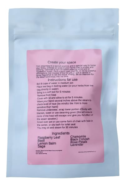 Menopause Yoni Steaming Herbs | 1 Month Supply | 100% Organic Herbal Blending