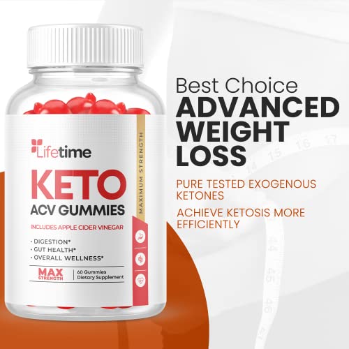 Lifetime Keto Gummies - Vegan, Non GMO - Lifetime ACV Keto Gummies with Apple Cider Ark Labs