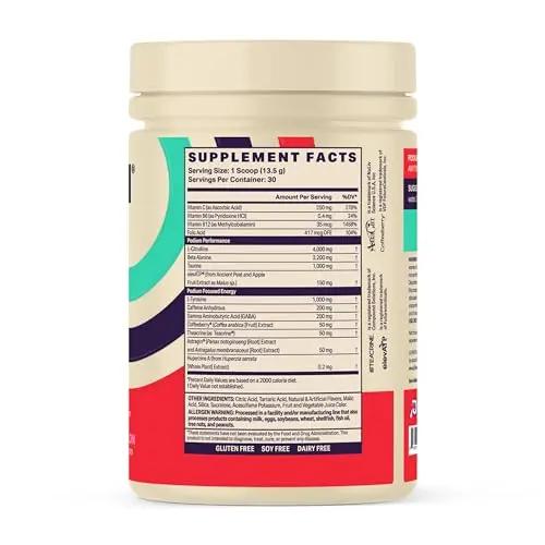 Podium Nutrition, Fuse Pre Workout Powder, Sour Watermelon, 30 Servings, Beta Alanine Podium Nutrition