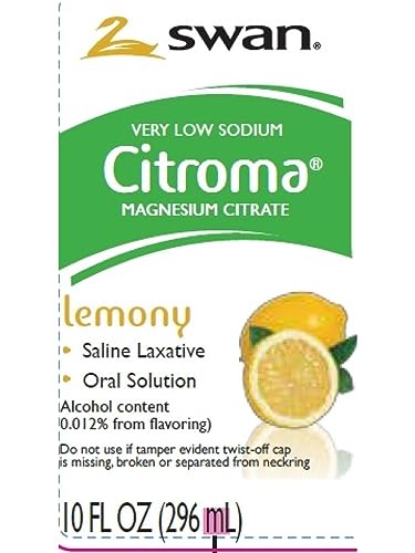Swan Lemon Magnesium Citrate Oral Solution (10 oz), Natural Lemon Flavor, Gentle Deal Dave