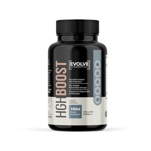 Evolve Nutraceuticals HGH Booster (150 Count) Anti-Aging, Increase Stamina and Energy