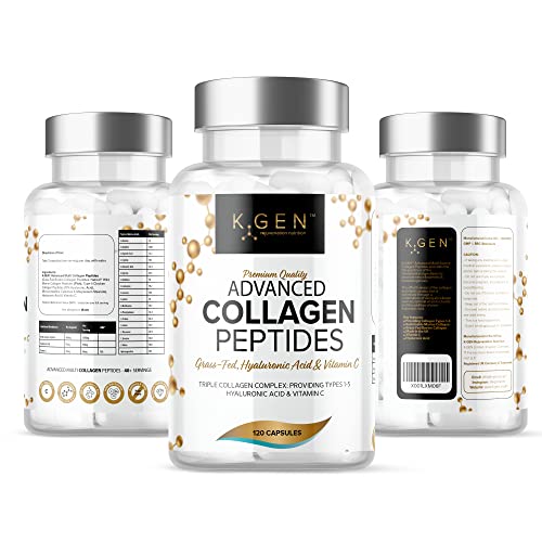 Pure Collagen Supplements Capsules Grass Fed Advanced Multi Collagen Peptides K GEN rejuvenation nutrition