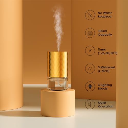 Airversa Waterless Diffuser for Essential Oil 100ml Capacity Battery Operated Aromatherapy Airversa