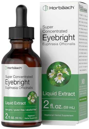 Eyebright Herb Supplement | 2 fl oz | Alcohol Free Drops | Super Concentrated Liquid