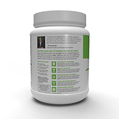 Lean1 Strawberry, 15 Serving tub, Fat Burning Meal Replacement by Nutrition53 N53