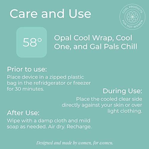 Opal Cool Wrap - Mist; Cool Pack Therapy for Hot Flashes, Night Sweats & MS; Refrigerated Wrap … opal