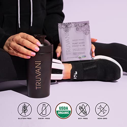 Truvani Organic Vegan Protein Powder Unflavored - 20g of Plant Based Protein, Organic Truvani