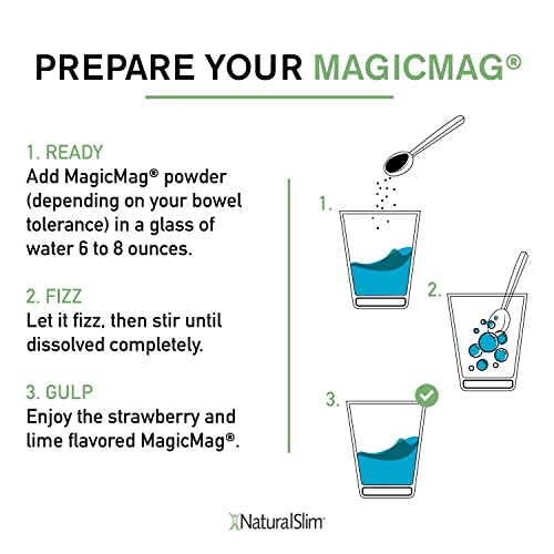 NaturalSlim Magicmag Pure Magnesium Citrate Powder β Stress, Constipation, Muscle NaturalSlim