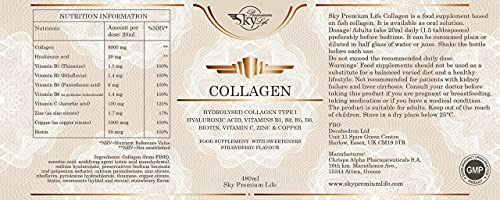 Sky Premium Life Hydrolysed Collagen Type I Food Supplement - Strawberry Taste Sky Premium Life