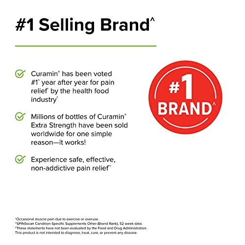 Terry Naturally Curamin Extra Strength - 120 Tablets - Non-Addictive Pain Relief Supplemen Terry Naturally