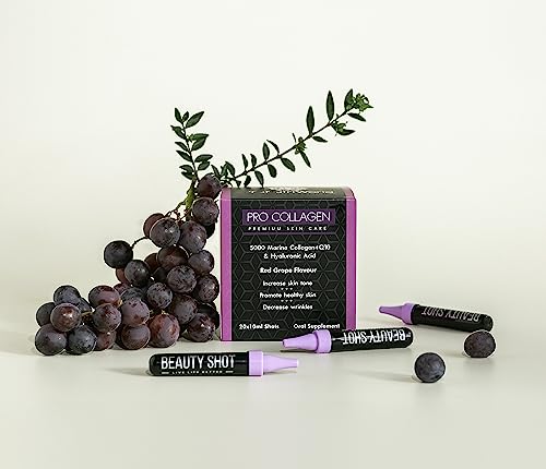 ProNutriWorld Marine Collagen Peptides Shots, Hyaluronic Acid and CoQ10 ProNutriWorld