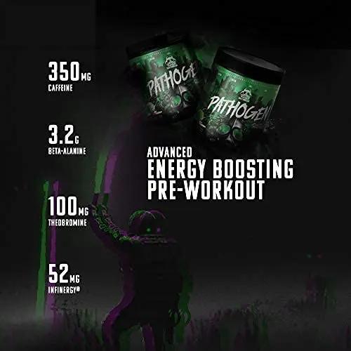Pathogen Pre Workout - Energy Boosting Preworkout Powder, Energy Inducing Stimulants and Muscle Pump Evoking Compounds, (25 Servings, Nuka Colada)