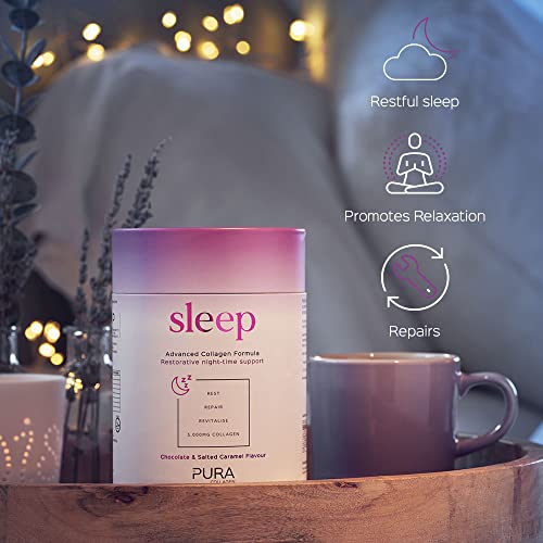 Pura Collagen Powdered Double Chocolate and Salted Caramel Supplement Pura Collagen