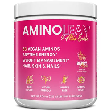 RSP NUTRITION AminoLean Pre Workout x Alix Earle Berry Alixir, Clean Energy with No Jitters