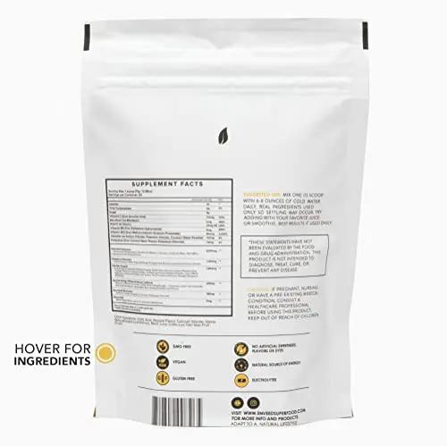 ENVEED SUPERFOOD Active | Natural Caffeine and Adaptogen Pre Workout Powder — Yerba Mate, Green Coffee Beans & Himalayan Pink Salt | Sustained Energy Levels with No Jitters or Crash — 20 Servings