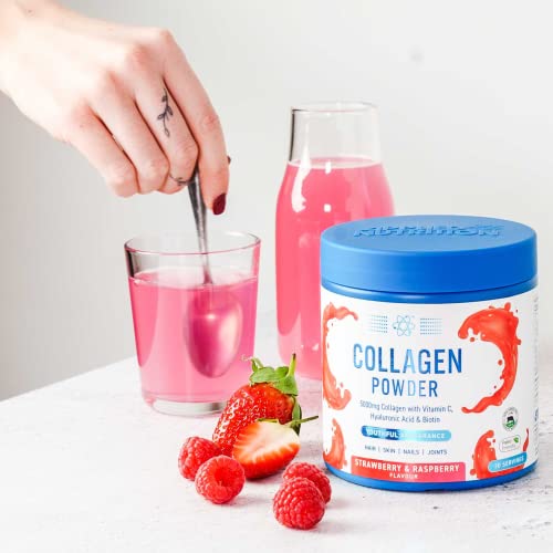 Applied Nutrition Collagen Powder - Strawberry & Raspberry Flavour - 5000mg Hydrolysed Bovine Flavoured Collagen Applied Nutrition