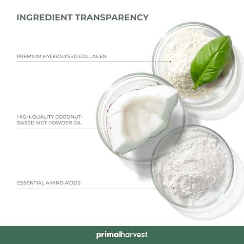 Collagen MCT by Primal Harvest - Powder Supplement with Type I and III Primal Harvest