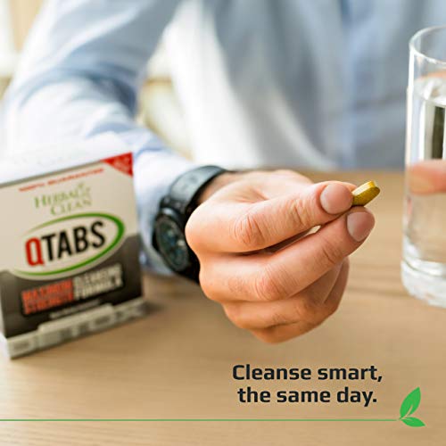 Herbal Clean - QTabs Same-Day Detox, Portable and Discreet, 10 Tablets Herbal Clean