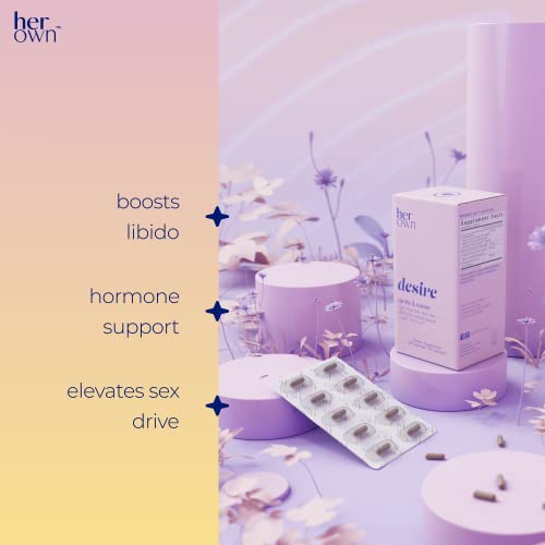 her own Passsion, Supports Libido Boost, Increases Arousal, Intimacy and Mood Support, Balances Hormones her own