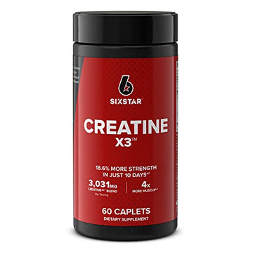 Six Star Creatine Pills Post Workout X3 Creatine Capsules | Creatine Monohydrate Blend