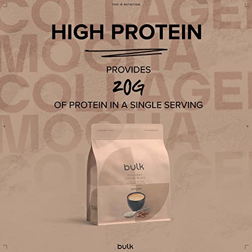 Bulk Collagen Coffee, High Protein, Black, 500 g Bulk