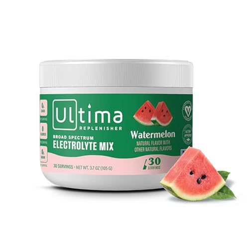 Ultima Replenisher Daily Electrolyte Drink Mix – Watermelon, 30 Servings – Hydration