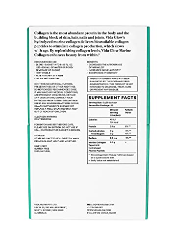Vida Glow Marine Collagen Powder Sachets Original Vida Glow