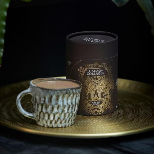 Ancient + Brave - Cacao + Collagen Powder 250g - Peruvian Raw Cacao Hot Chocolate with Grass-Fed Hydrolysed Bovine Collagen Ancient + Brave