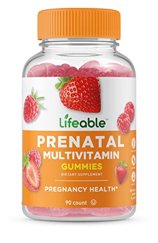 Lifeable Prenatal Multivitamin - Great Tasting Natural Flavor Gummy - Vegetarian Vitamin Supplement
