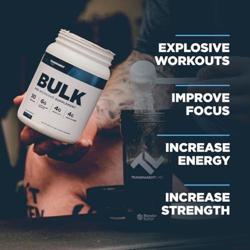 Transparent Labs Bulk Pre Workout Powder - Naturally Sweetened Advanced Pre-Workout Transparent Labs