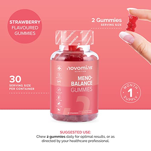 Novomins Meno-Balance Gummies – Menopause Support – Perimenopause and Post Menopause