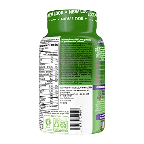 Vitafusion Prenatal Dha & Folic Acid Gummy Vitamins 90 Count (2 pack)